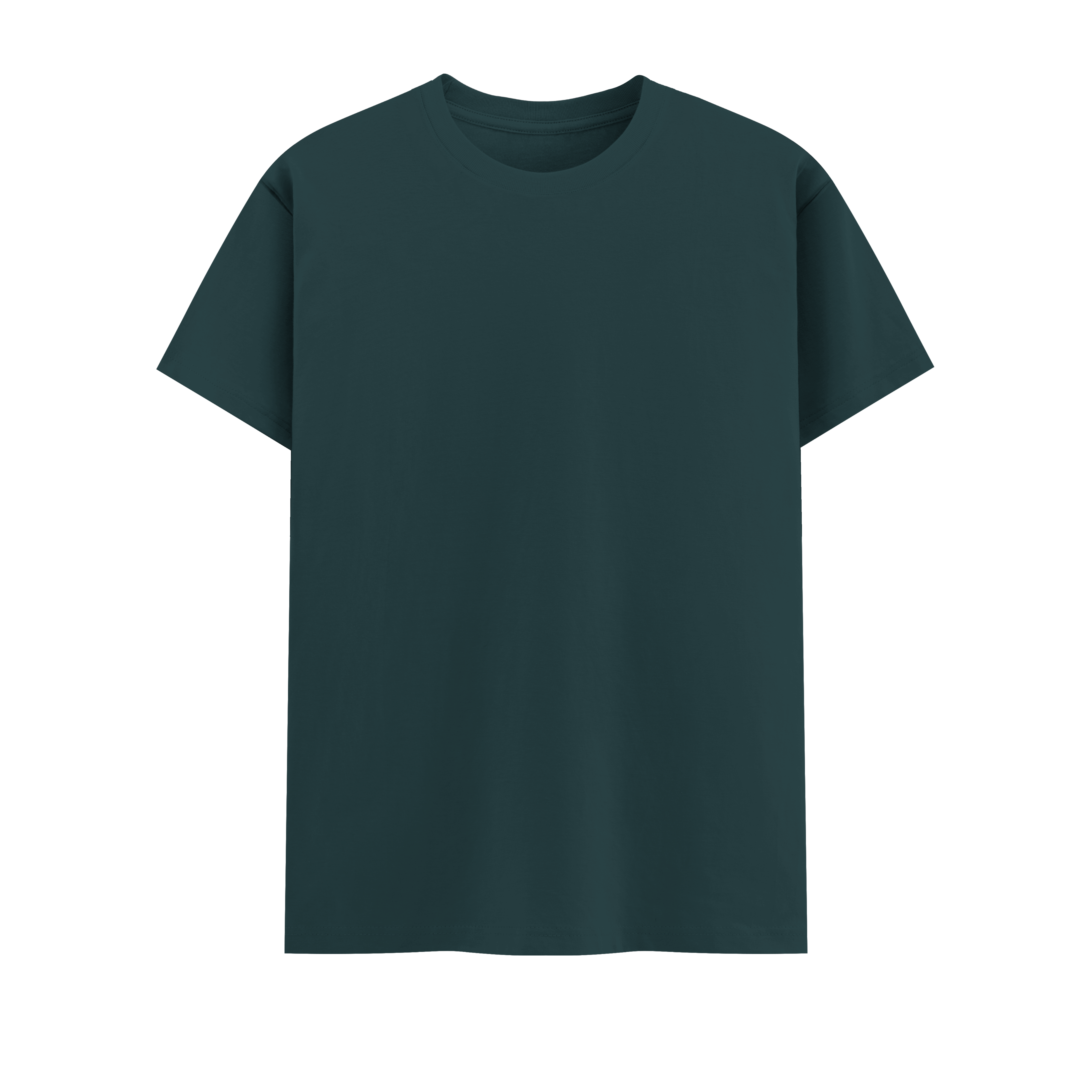 Basic Vintage Tee Petrol Blue Front