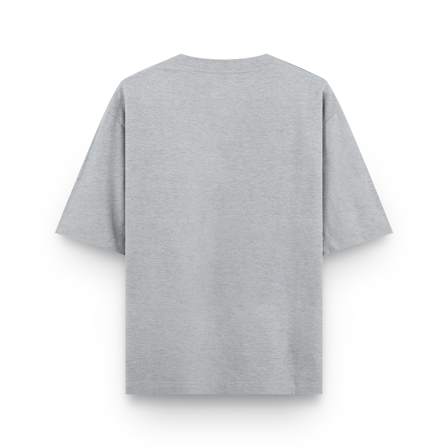 Basic Weekday Tee Grey Melange Back