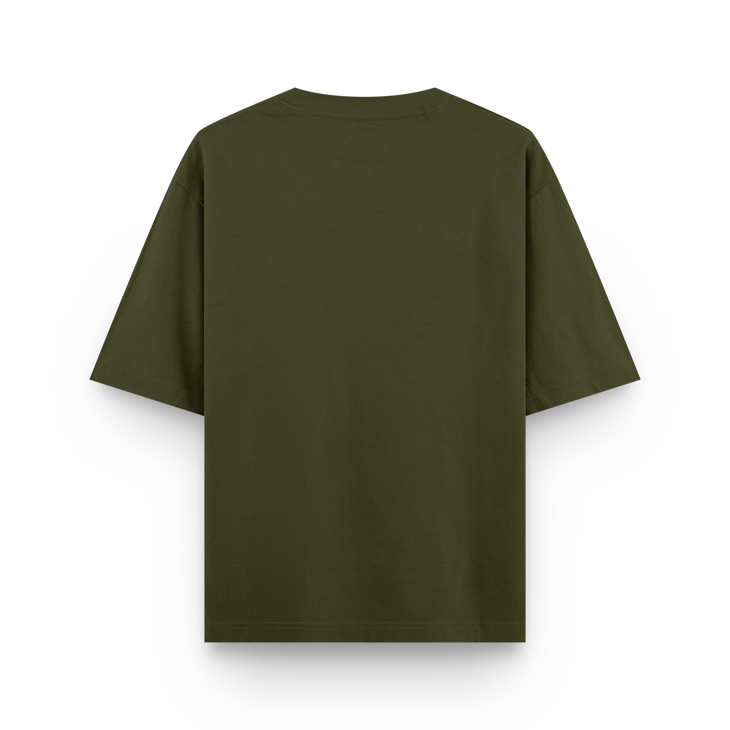 Basic Weekday Tee Olive Green Back